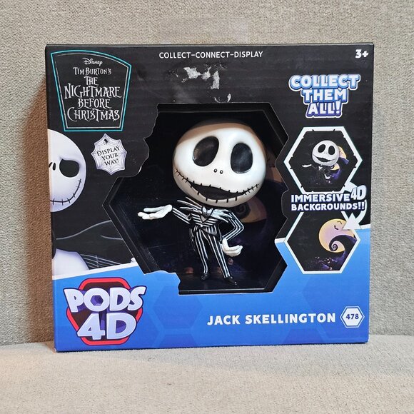 PODS 4D Disney Jack Skellington Unique Connectable Collectable Bobble-head - Picture 4 of 5
